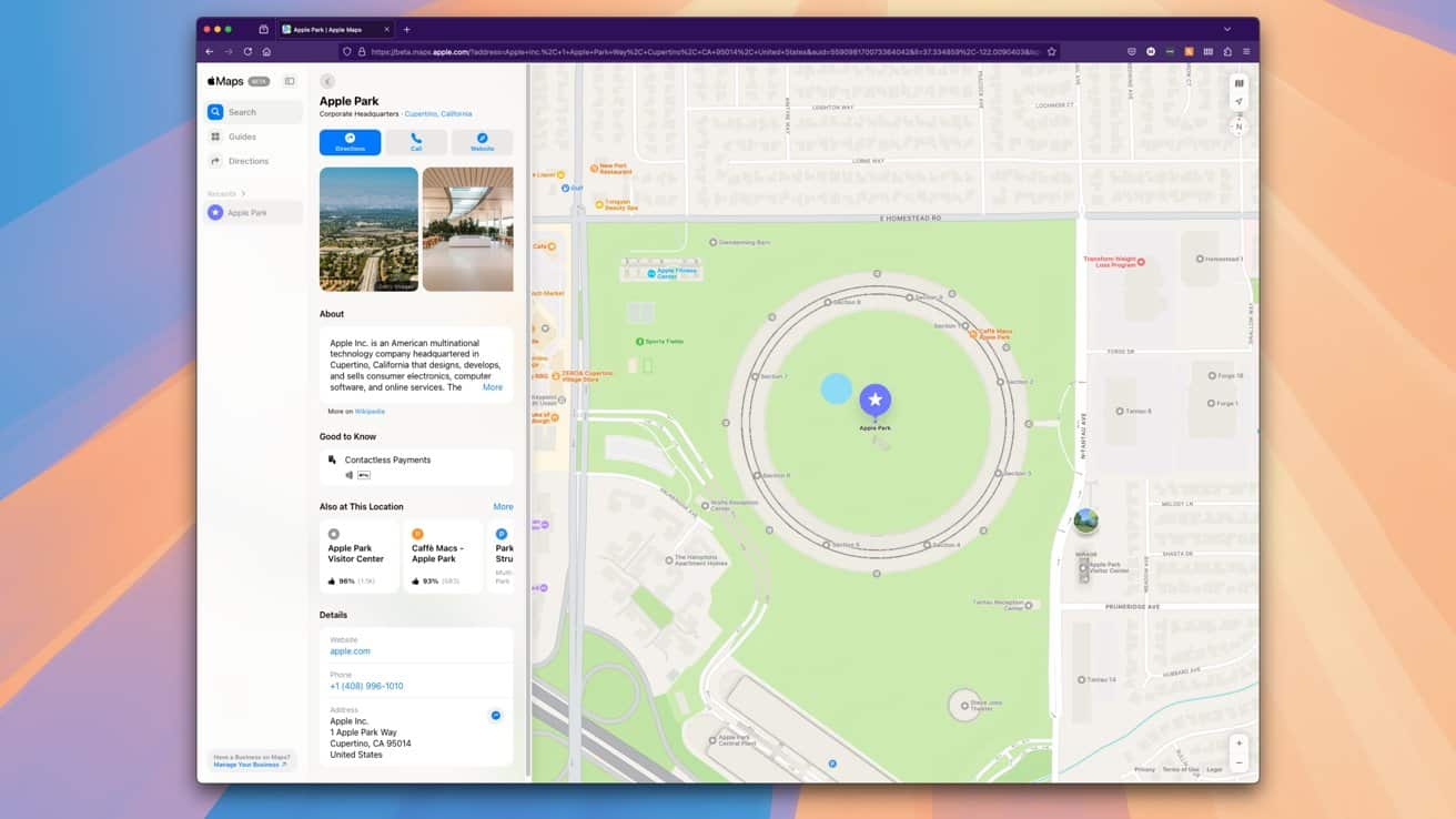 Поддержка Apple Maps расширена до Edge для Mac и Firefox