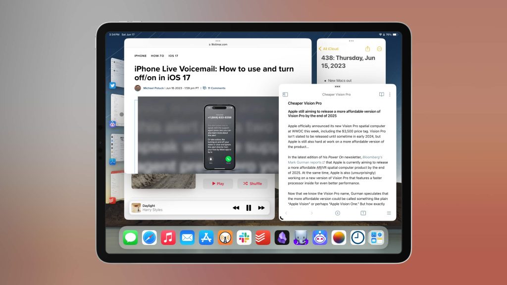 Менеджер сцены iPadOS