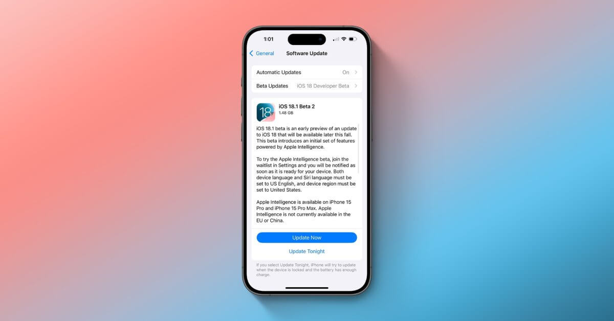 Что нового в последних бета-версиях iOS 18 и iOS 18.1?
