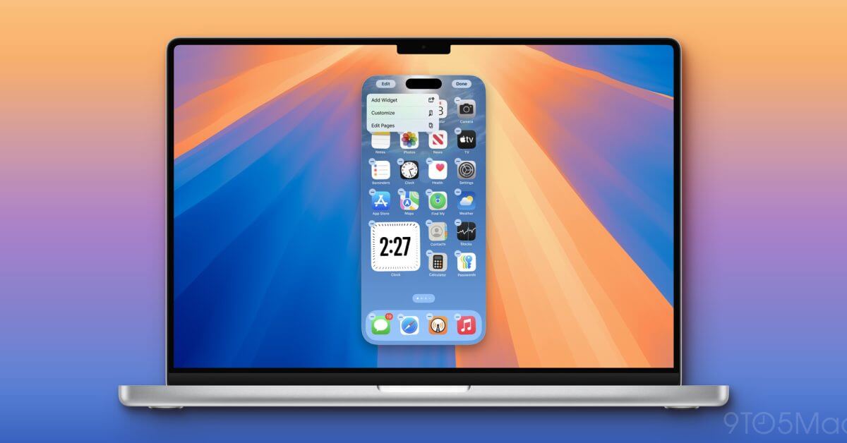 Как редактировать домашний экран с помощью iPhone Mirroring в iOS 18