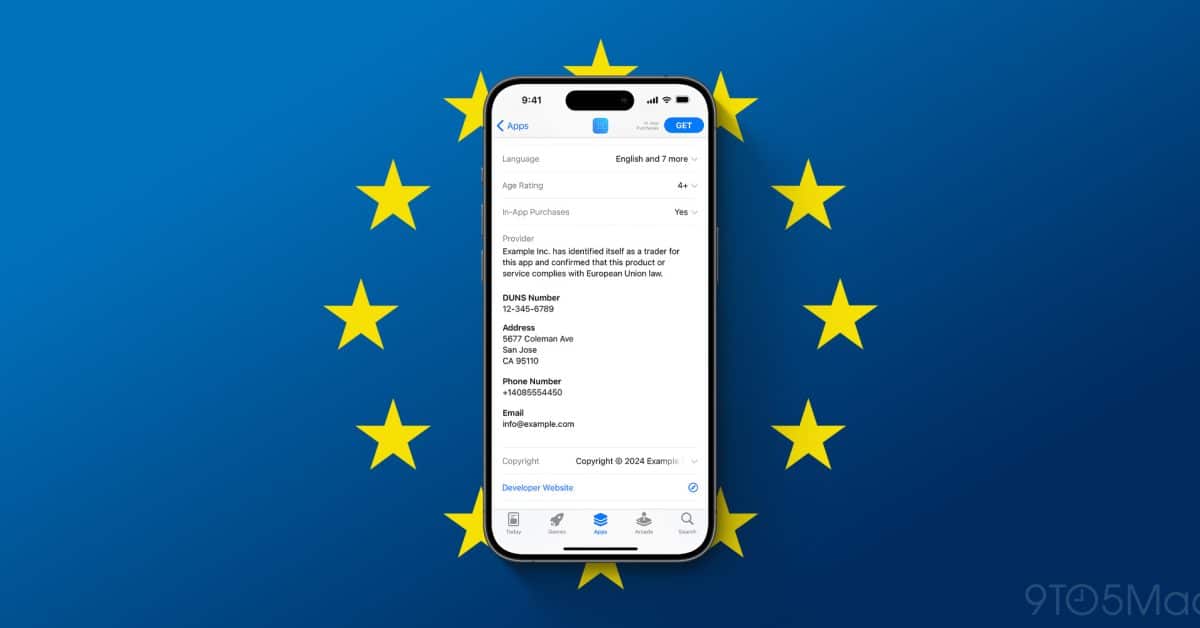 В EU App Store будет отображаться адрес и номер телефона разработчика