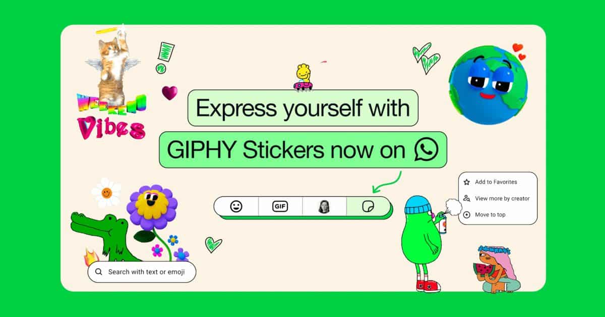 WhatsApp представляет анимированные стикеры, предоставленные GIPHY