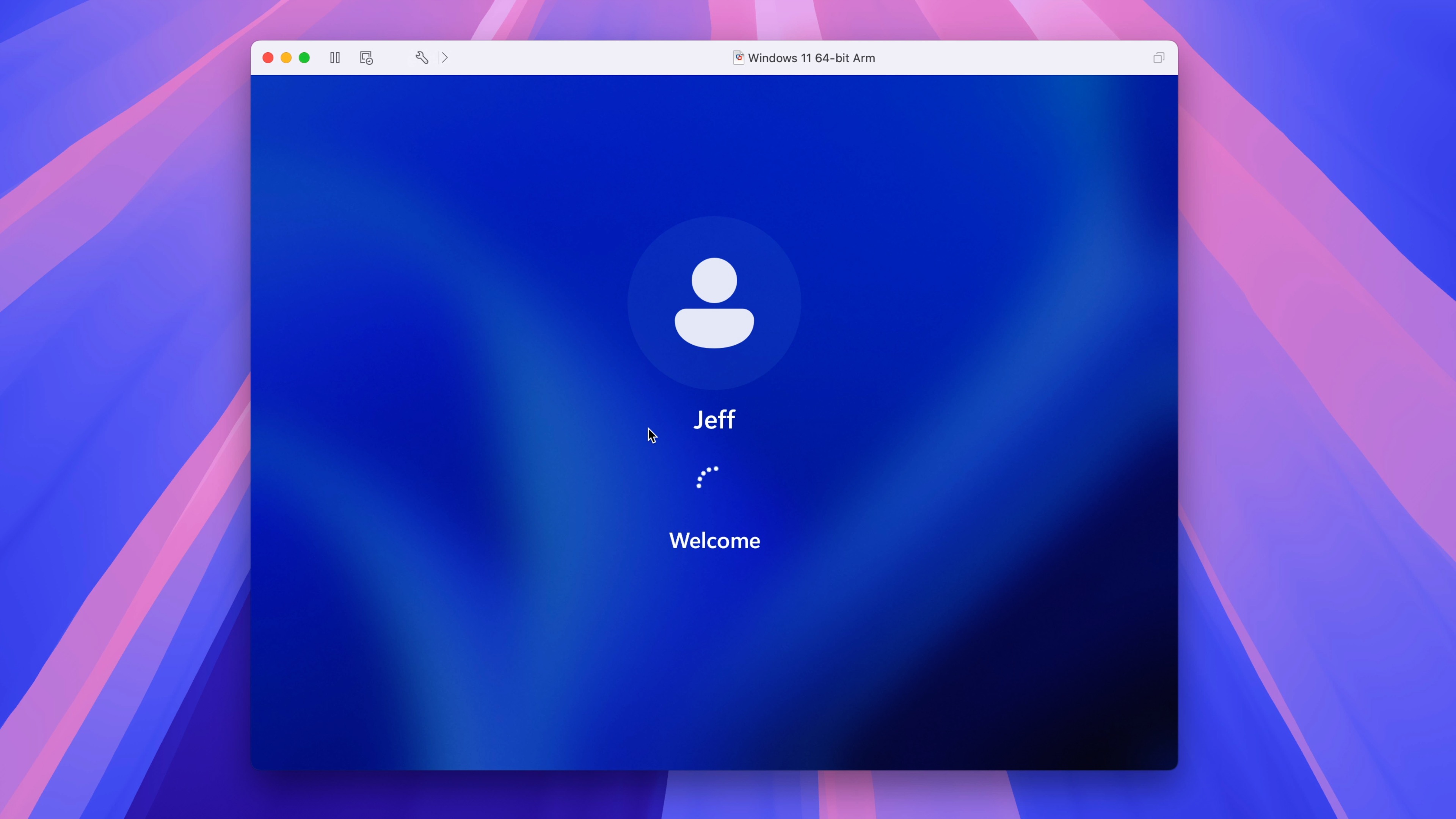 Windows 11 на Mac с VMware Fusion Pro бесплатно — Экран приветствия