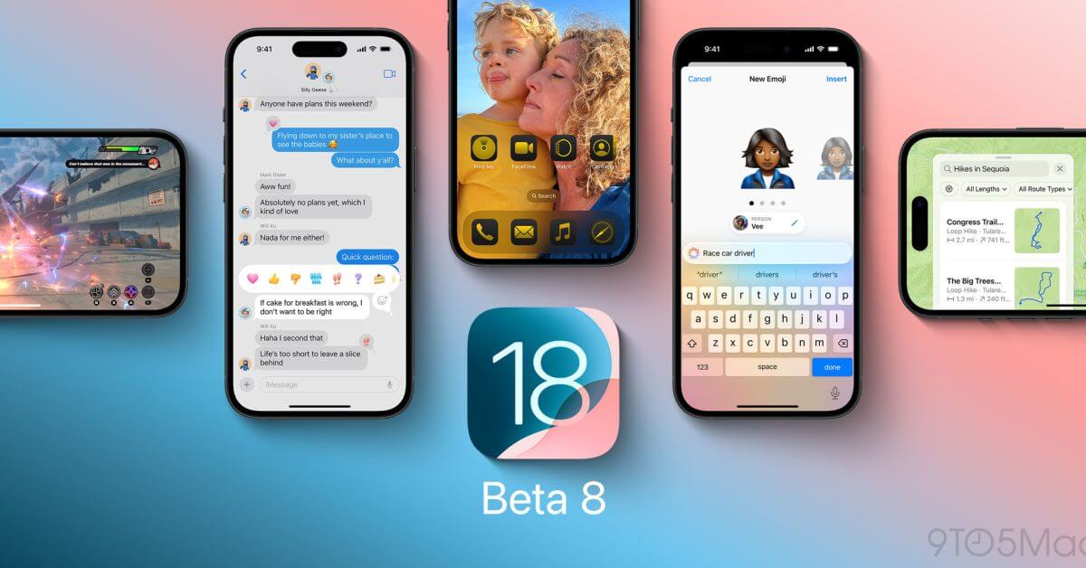 iOS 18 beta 8 уже доступна перед публичным релизом в следующем месяце