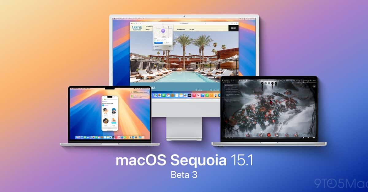 Вышла третья бета-версия macOS Sequoia 15.1 для разработчиков