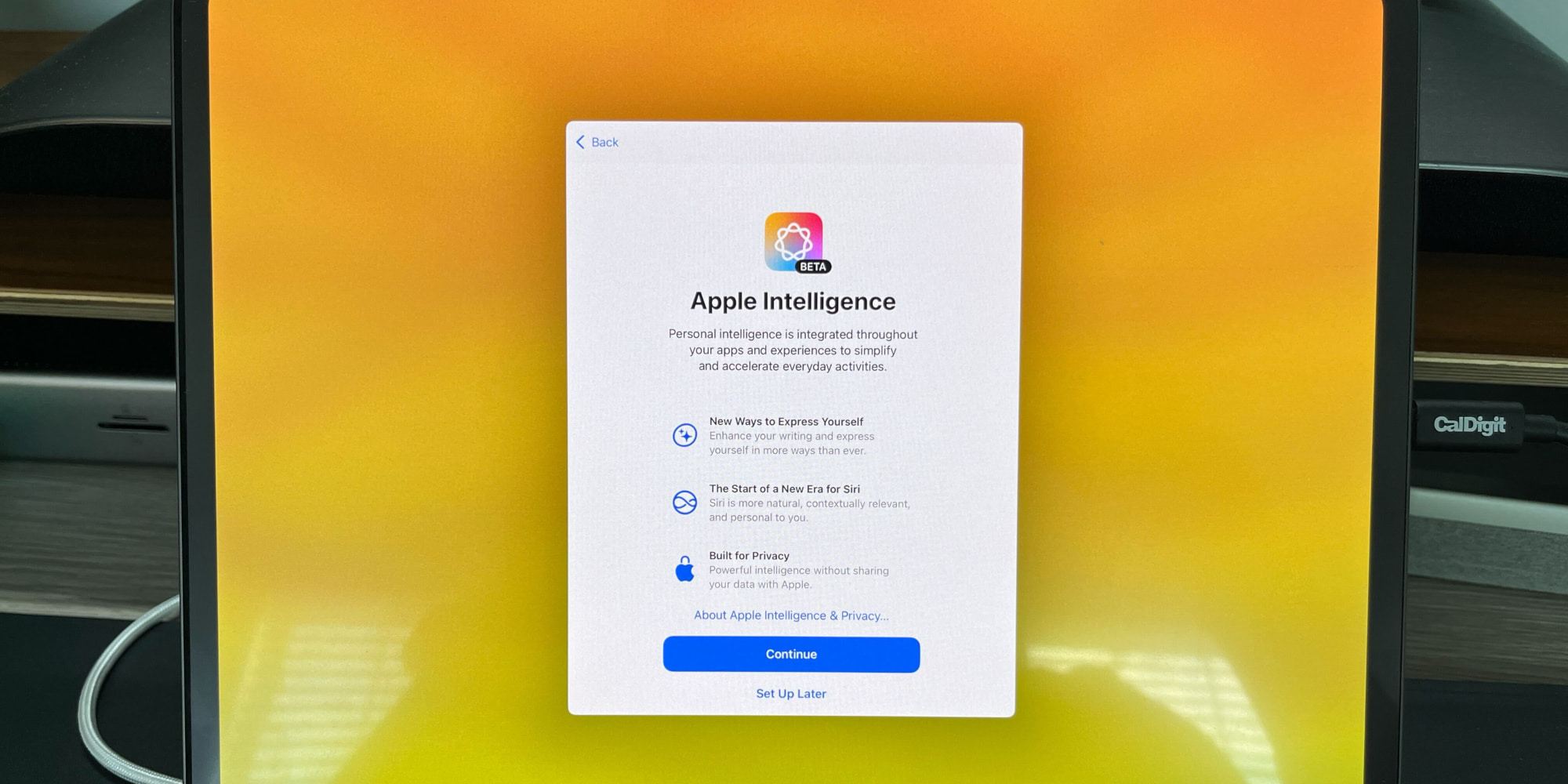 Настройка Apple Intelligence в iPadOS 18.1 beta 3
