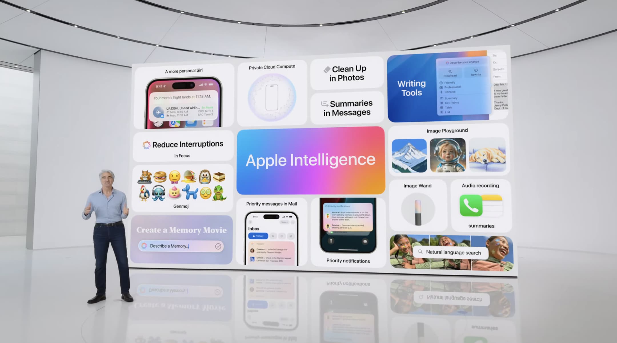 Планы Apple Intelligence в Китае неясны | Кадр из основной презентации