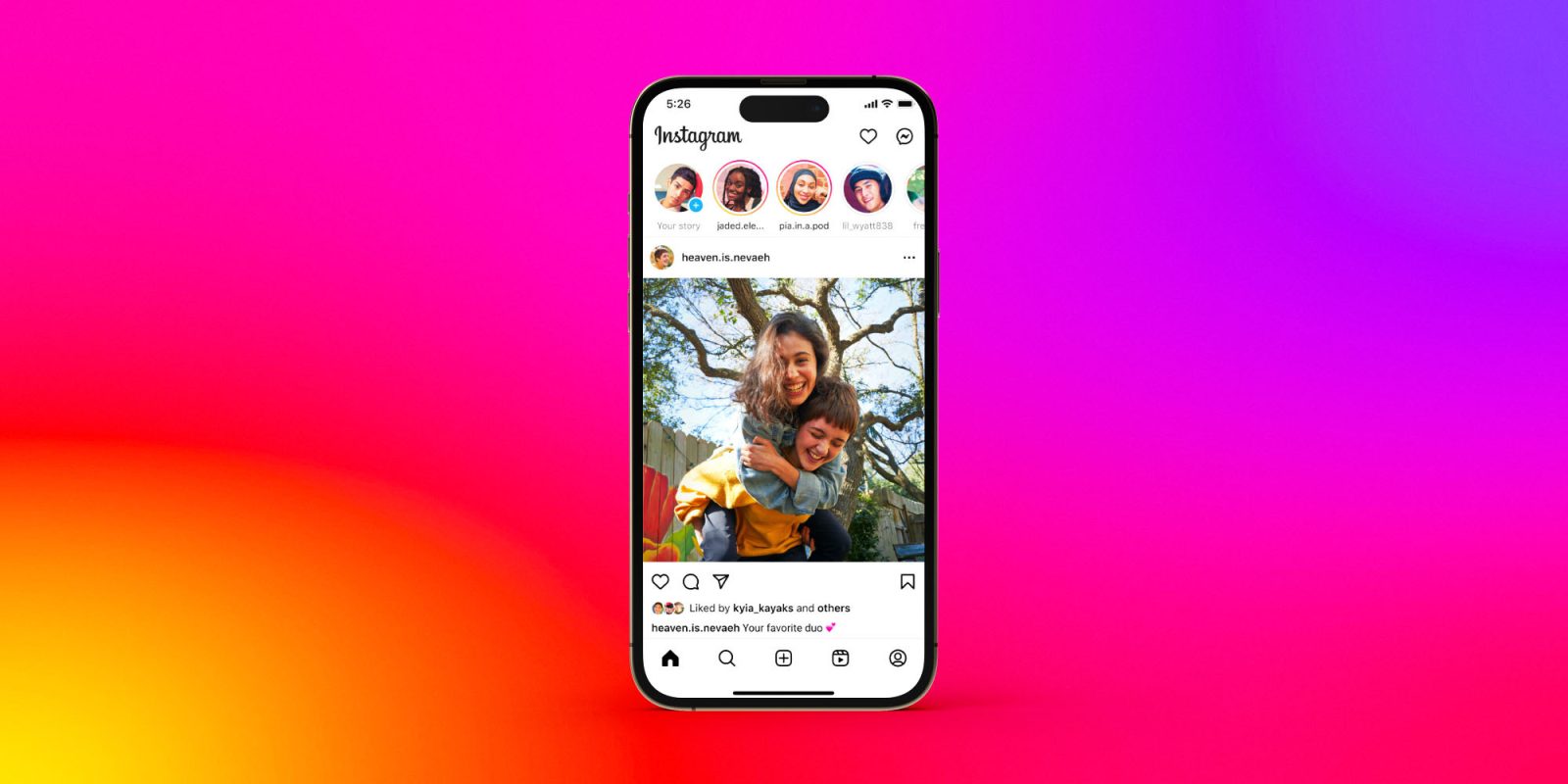 Приложение Instagram без вкладки «Магазин»