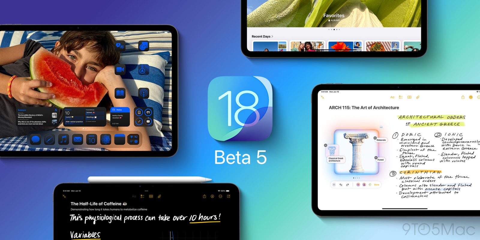 iPadOS 18 бета 5