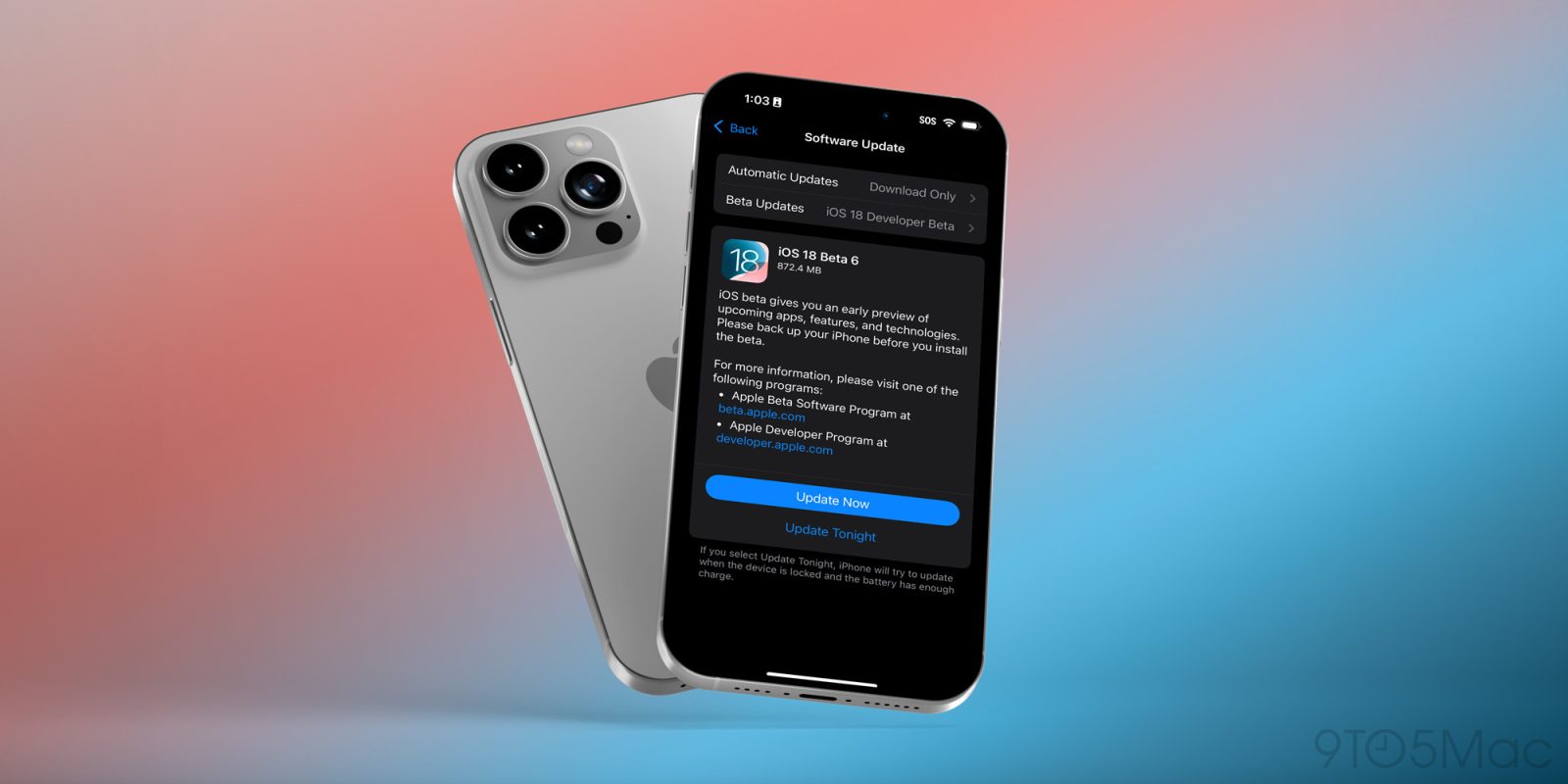 iOS 18 бета 6