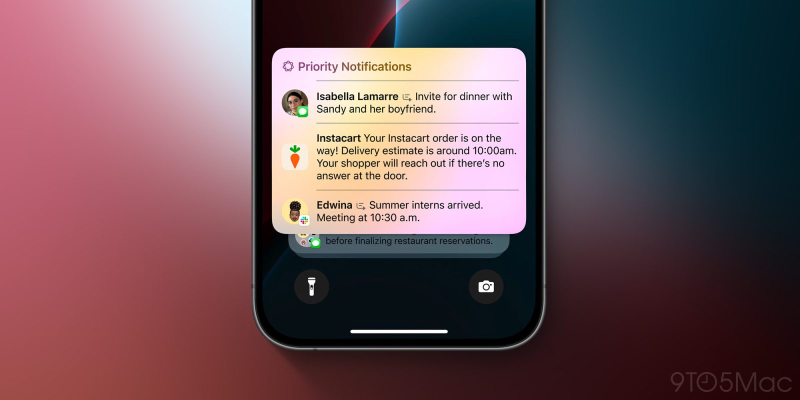 Сводки уведомлений в iOS 18.1