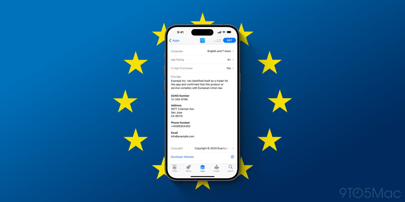App Store в ЕС скоро будет показывать адрес и номер телефона разработчика