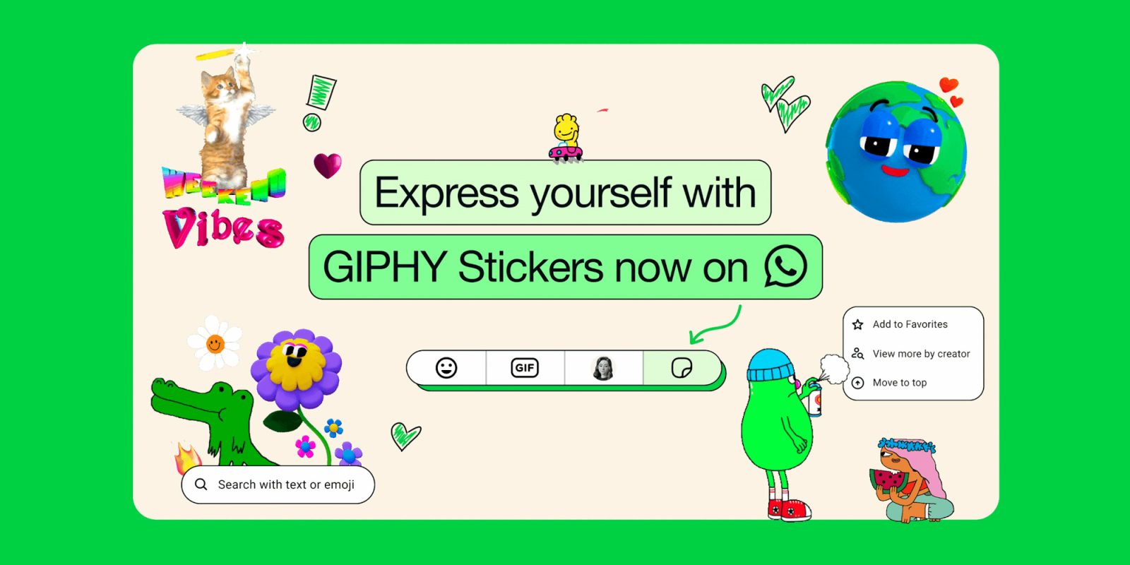 WhatsApp представляет анимированные стикеры, предоставленные GIPHY