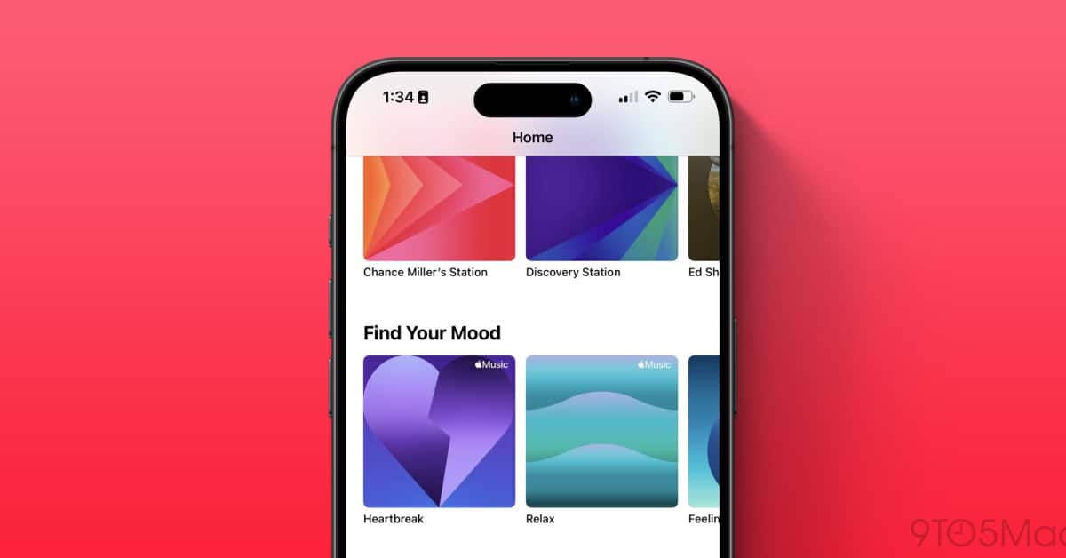 Apple Music добавляет пять новых персонализированных станций «Настроение»