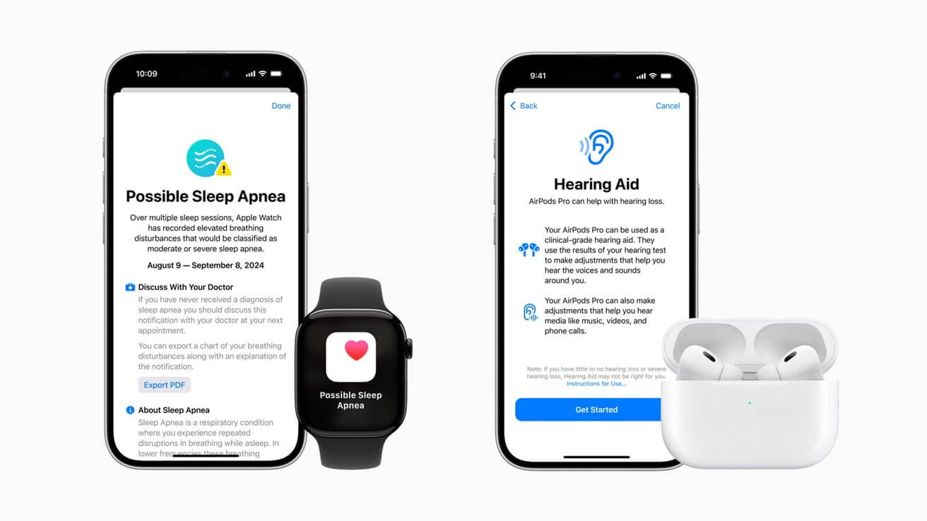 Apple Watch и AirPods Pro 2 предлагают инструменты для контроля сна и здоровья слуха