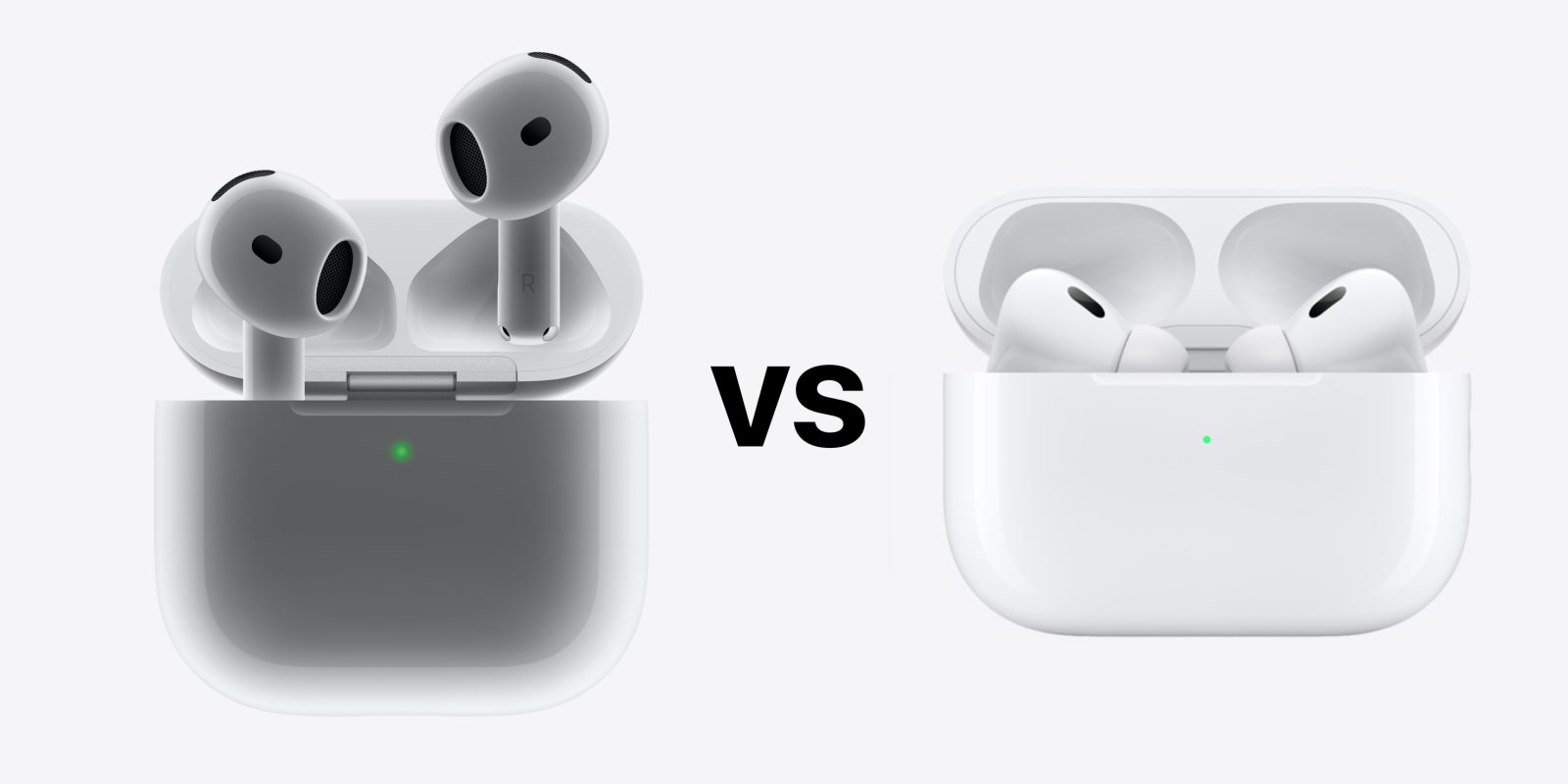AirPods 4 против AirPods Pro 2