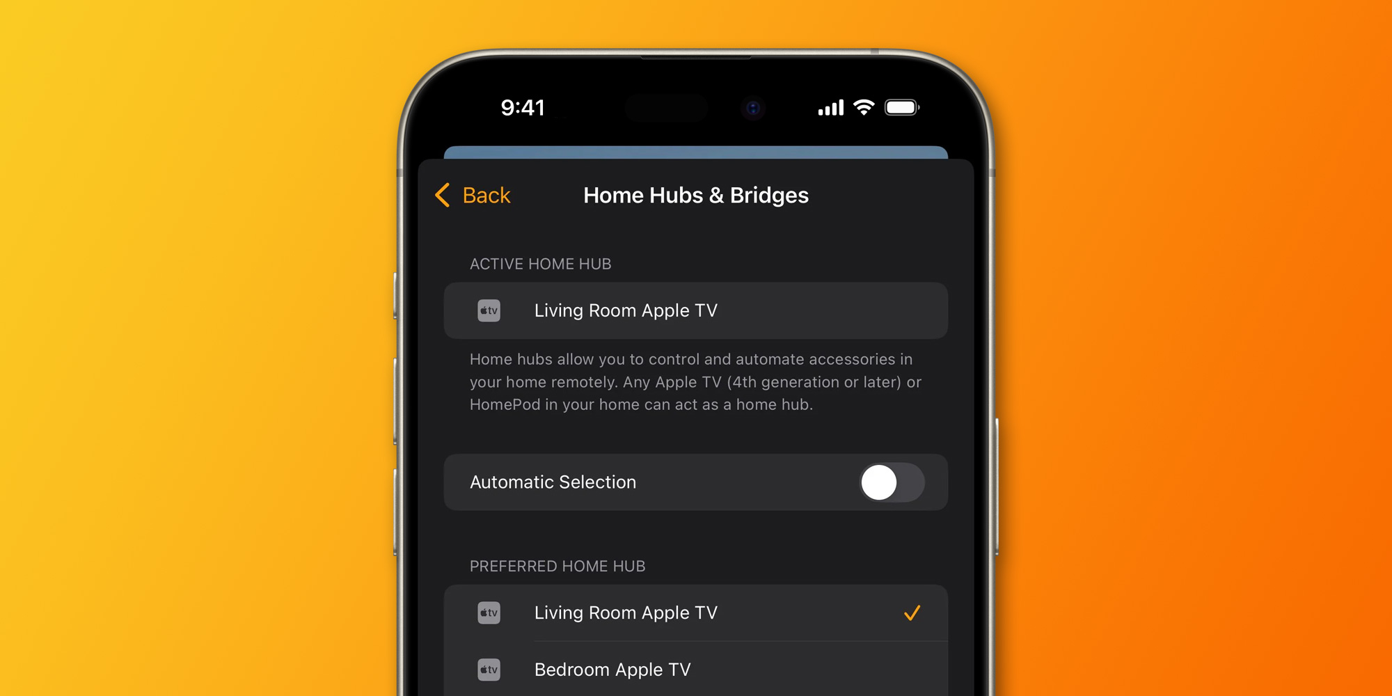 Домашний центр в iOS 18