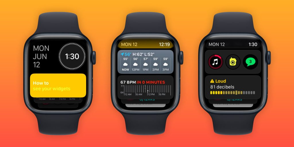 использовать виджеты Apple Watch watchOS 10