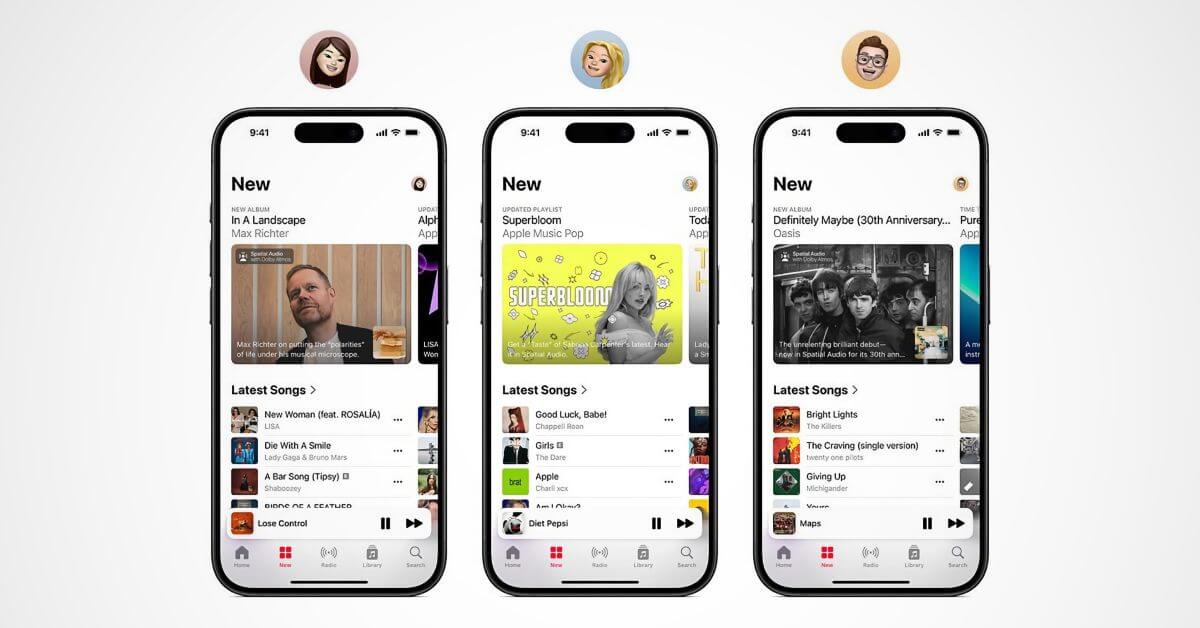 iOS 18 Apple Music помогает вам находить новую музыку с помощью персонализированной вкладки «Новое»