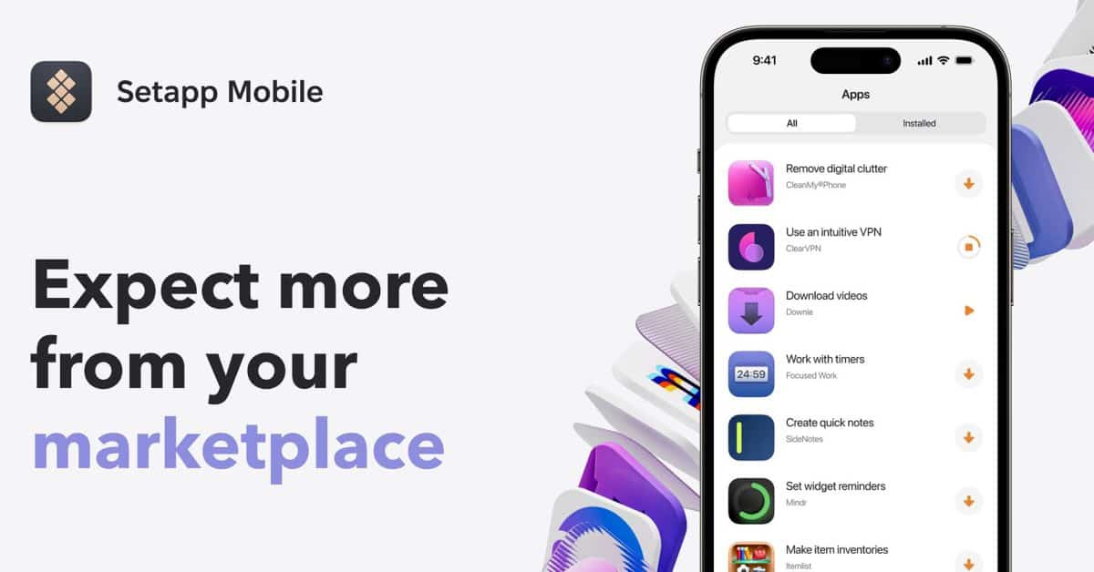 Setapp Mobile теперь доступен без приглашения по цене 9,49 евро в месяц