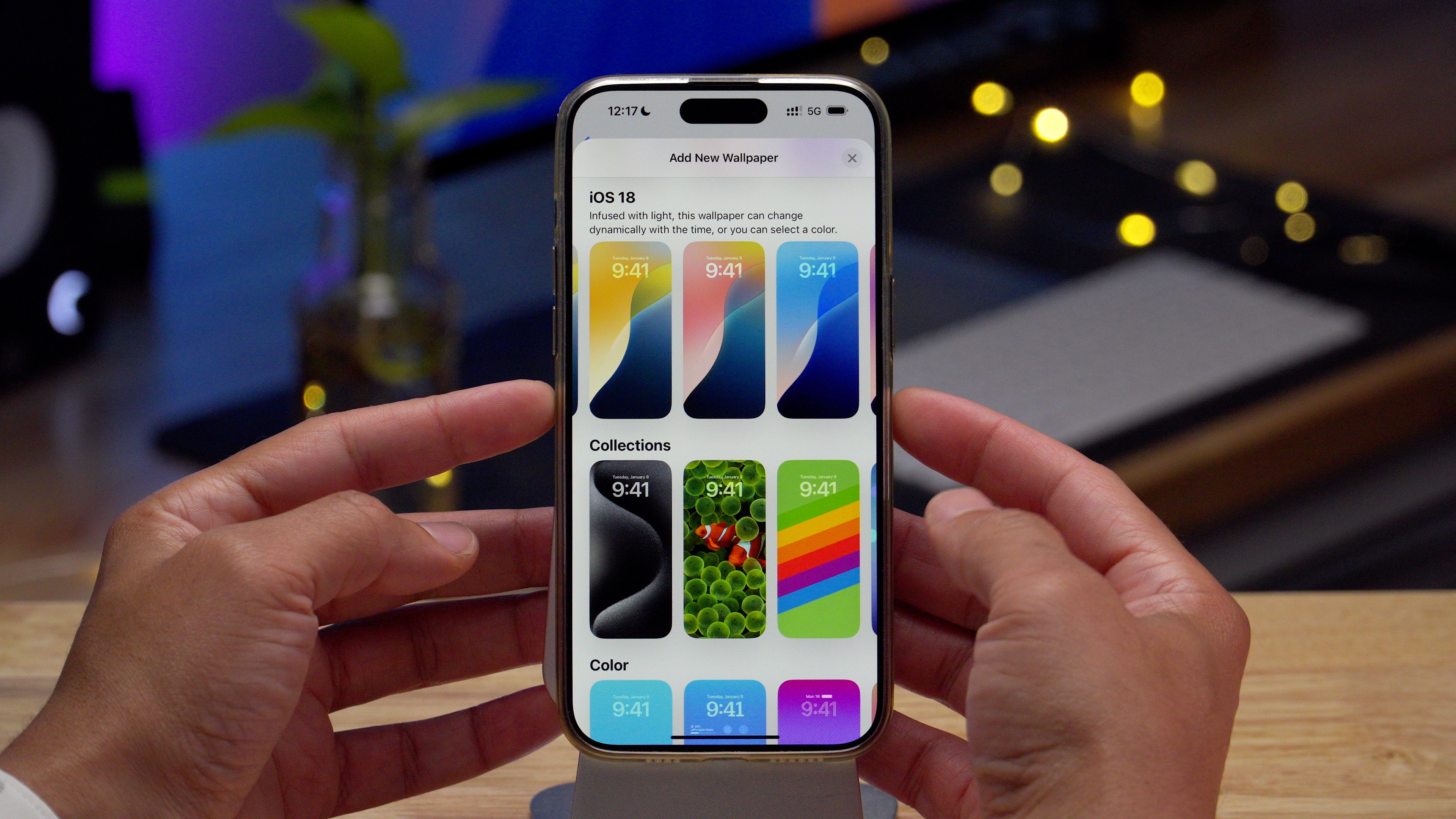 Стандартные обои iOS 18
