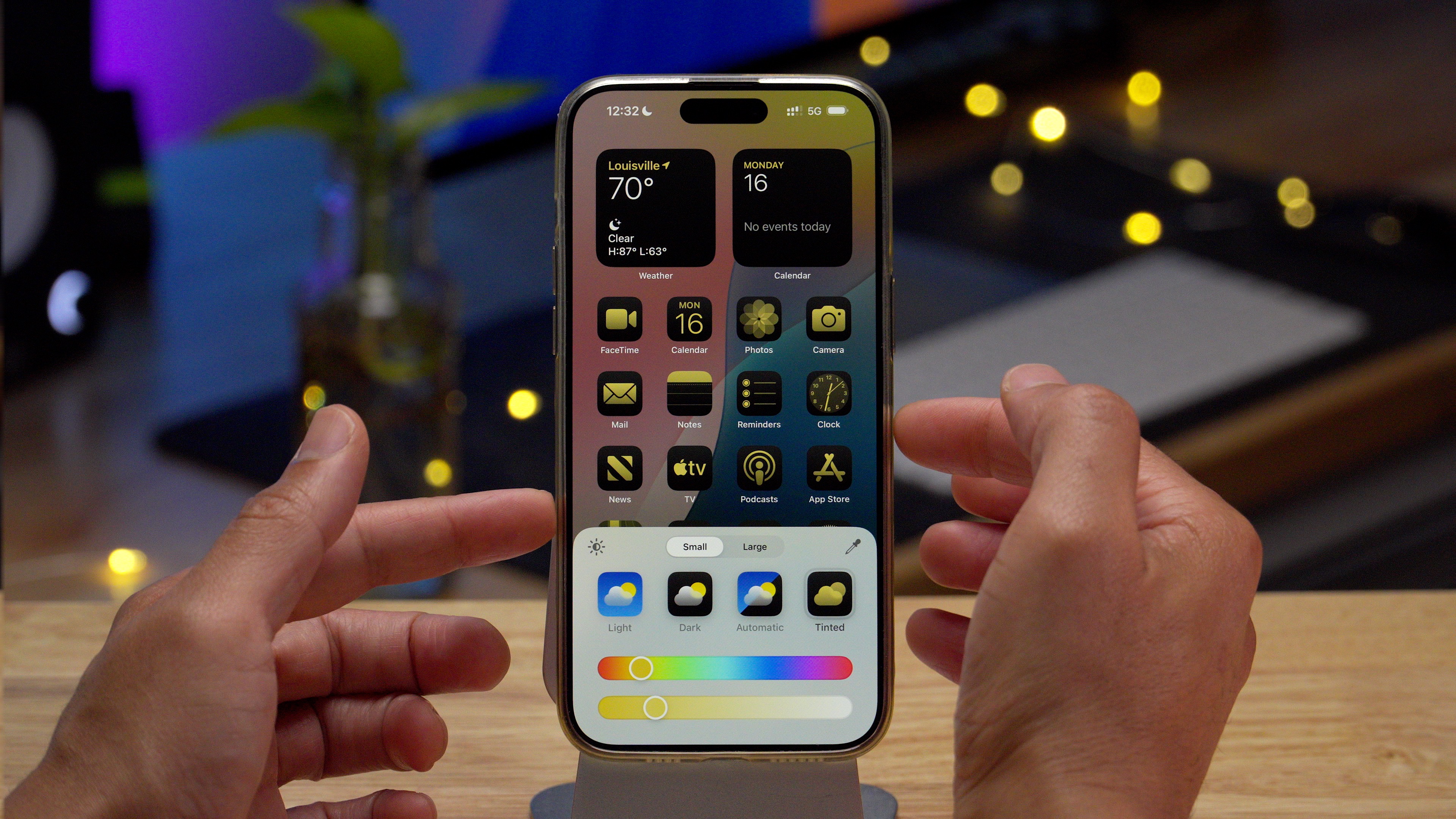 Тонированные иконки приложений в iOS 18