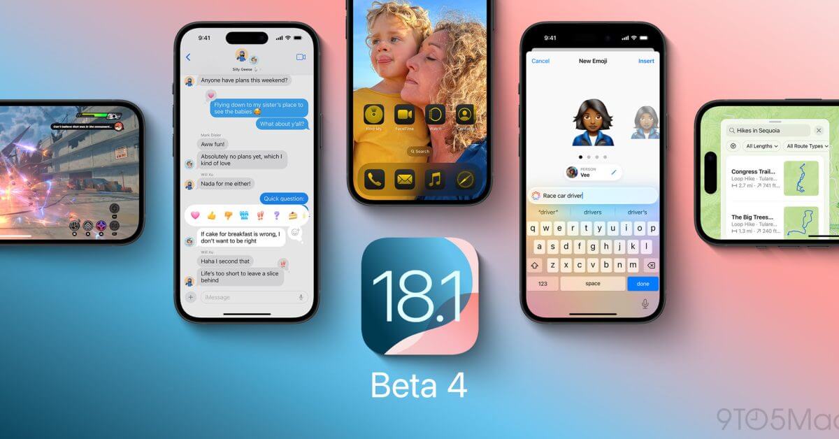 iOS 18.1 beta 4 теперь доступна для всех iPhone