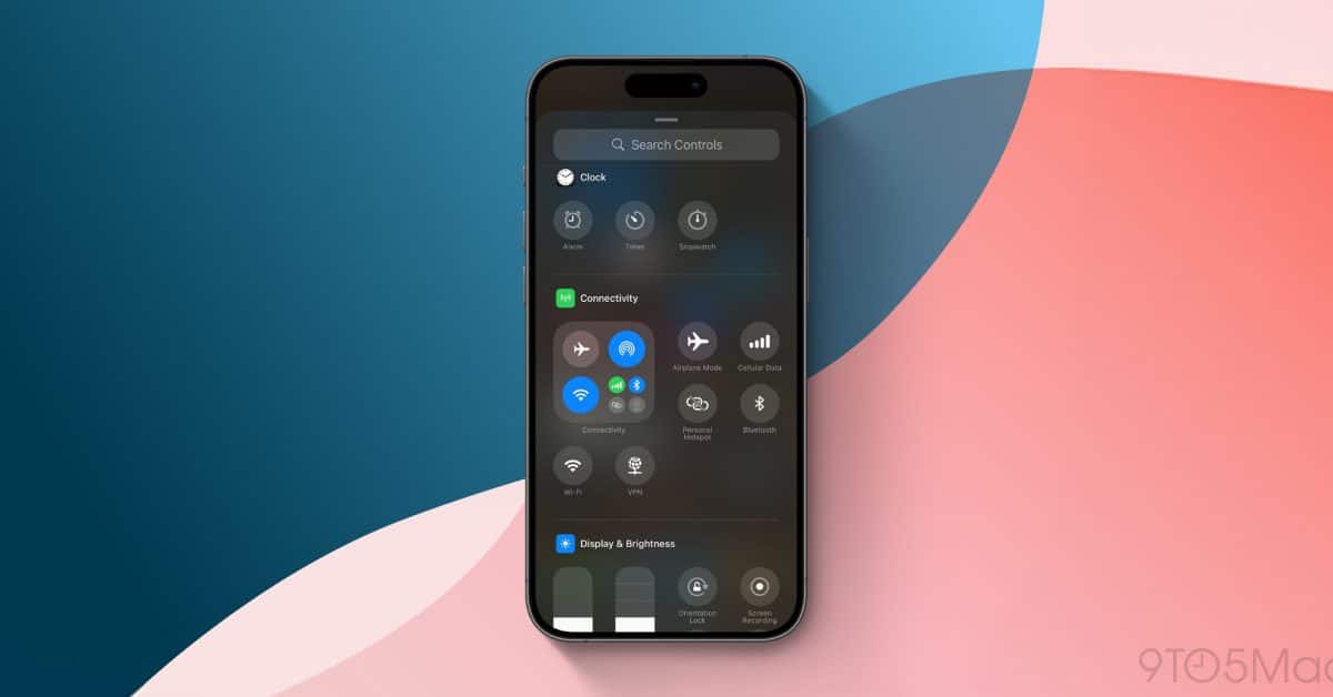iOS 18.1 beta 5 предоставляет Центру управления новые инструменты подключения и возможность сброса настроек