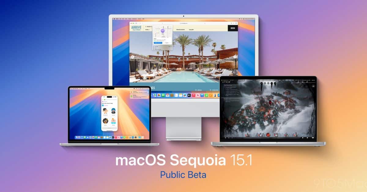 Apple выпускает публичную бета-версию 2 для iPadOS 18.1, macOS Sequoia 15.1 и других
