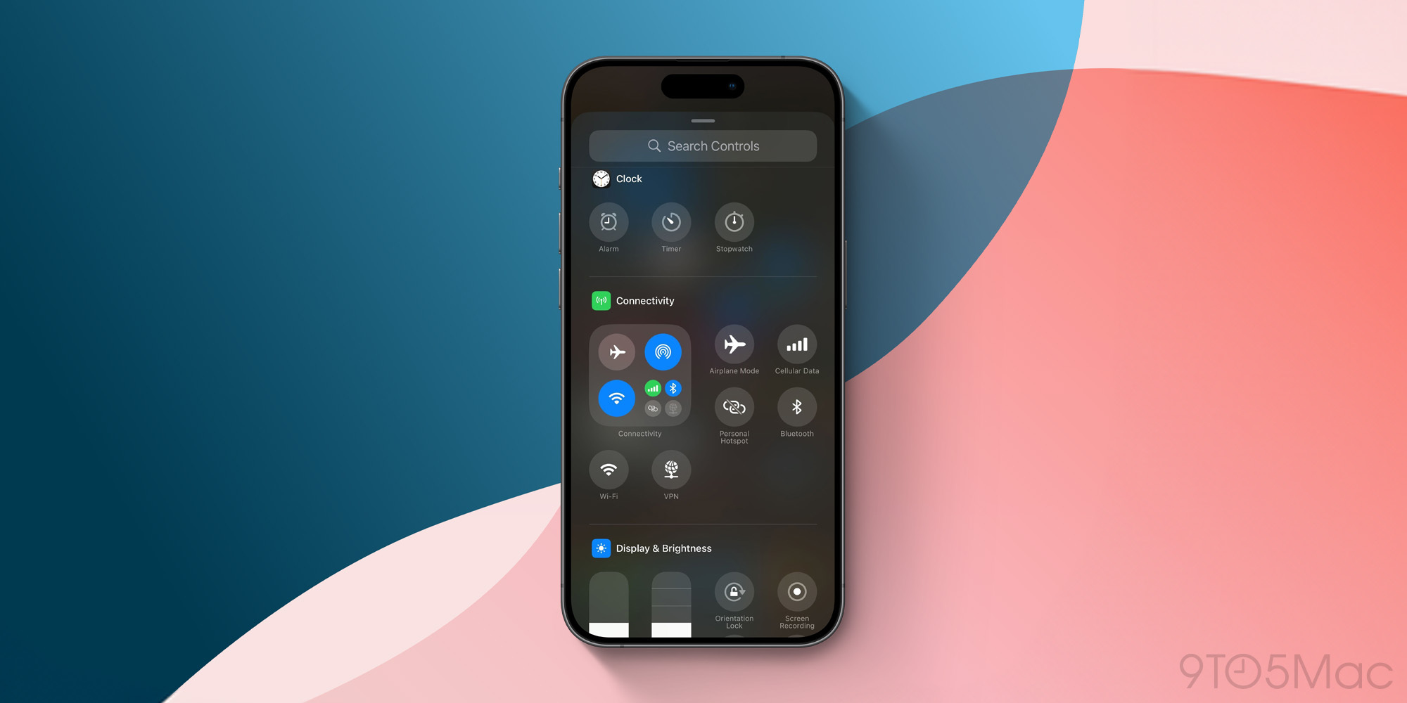 Центр управления iOS 18.1