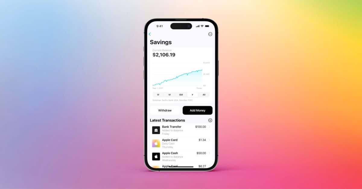 Apple снижает процентную ставку по сберегательному счету Apple Card