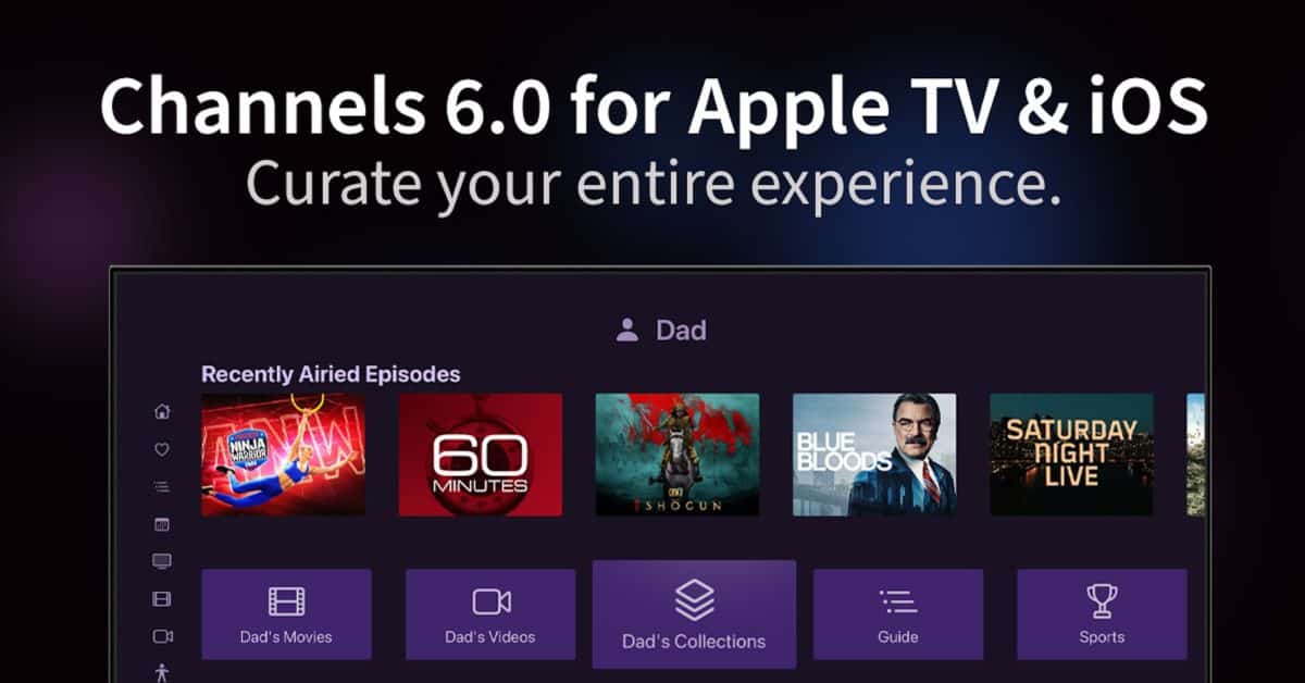 Приложение Channels, позволяющее перерезать шнур, получило новые функции «Личные разделы» и «Режим театра»