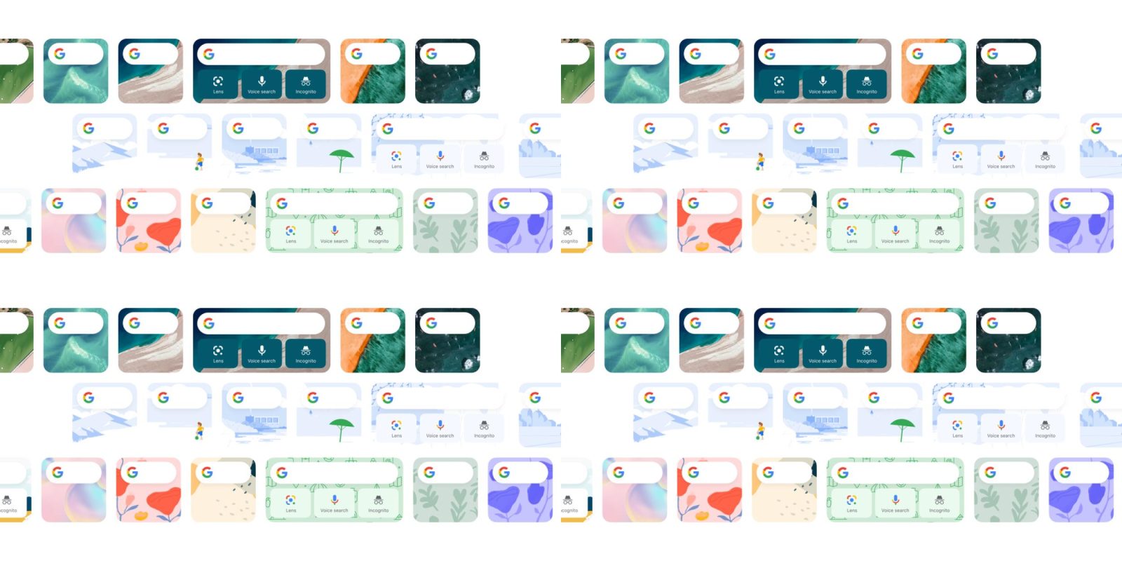 Тема виджета Google iPhone
