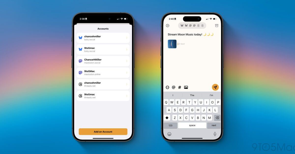 «Круассан» для iOS обеспечивает беспрепятственную перекрестную публикацию в ваших любимых социальных сетях.