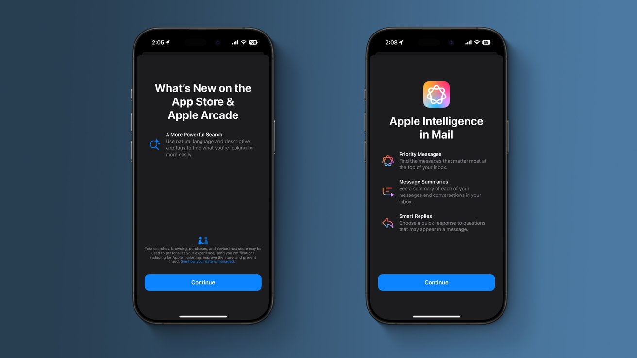 В бета-версии 6 для разработчиков iOS 18.1 представлены новые заставки для приложений App Store и Mail.