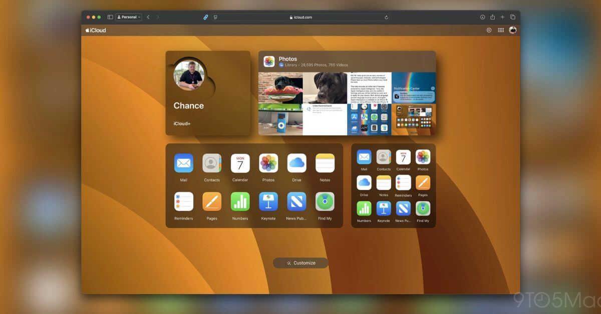 iCloud․com добавляет поддержку темного режима, изменения в фотографиях и многое другое.