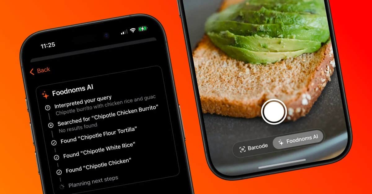 Приложение Foodnoms для отслеживания питания обновлено: теперь проще импортировать рецепты, анализ фотографий и многое другое.