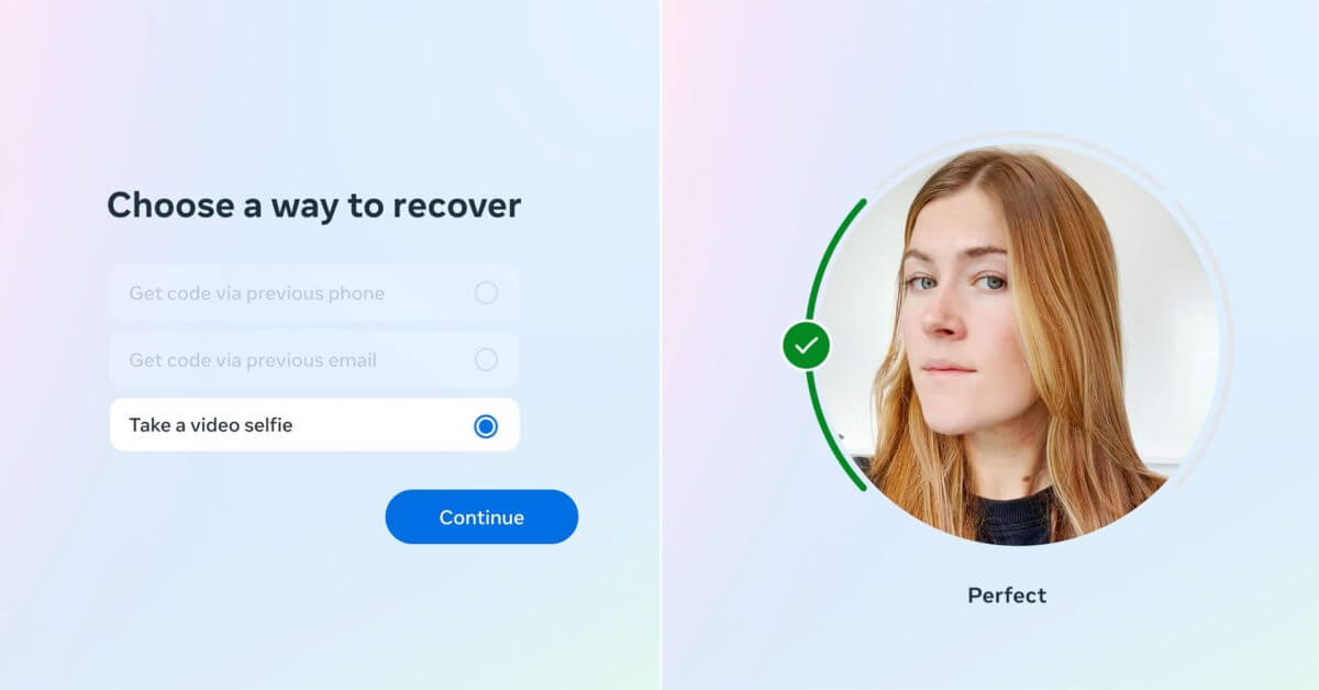 Восстановите свою учетную запись Instagram или Facebook с помощью видео-селфи