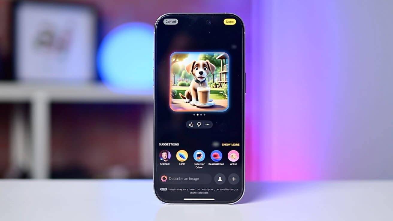 Практические навыки работы с Image Playground, ChatGPT и Genmoji в iOS 18.2.