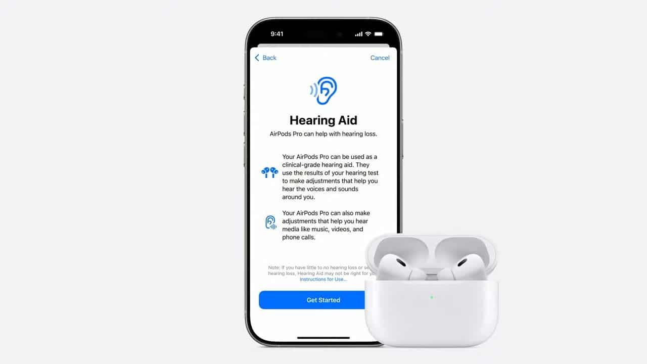 Обновление прошивки AirPods Pro 2 добавляет поддержку Hearing Health