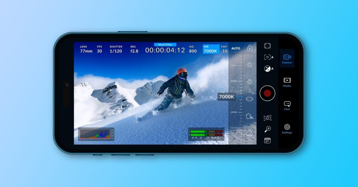 Blackmagic Camera для iPhone теперь работает с Camera Control