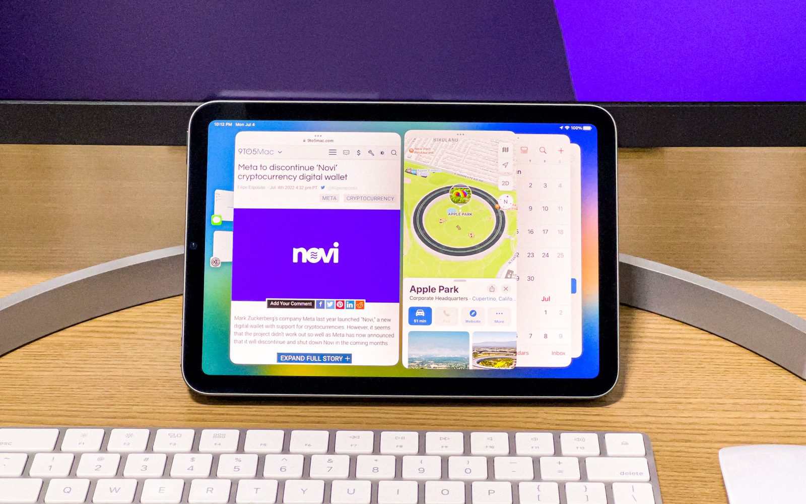 Вот как выглядит Stage Manager на iPad mini