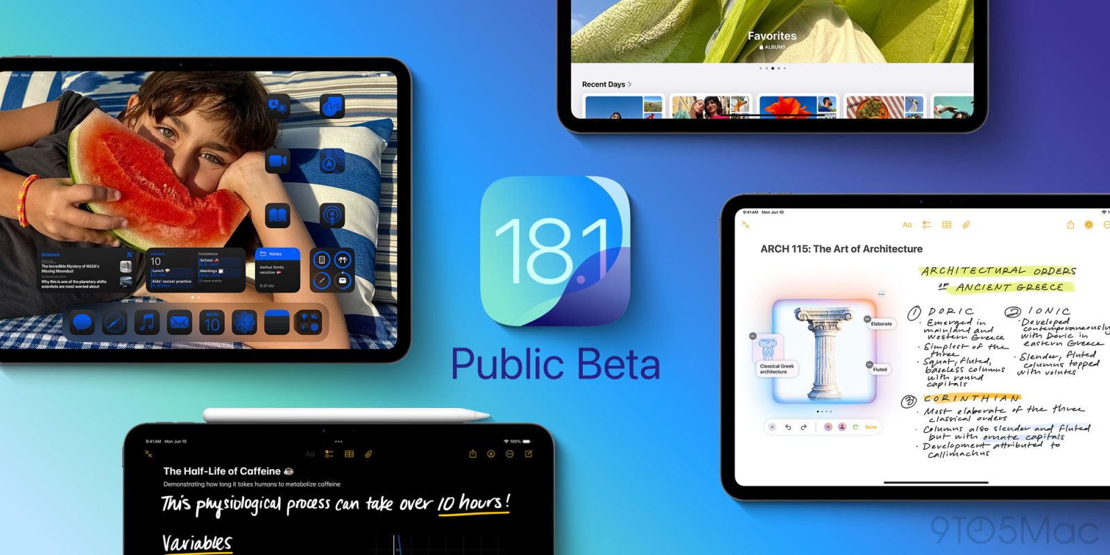 Публичная бета-версия iPadOS 18.1