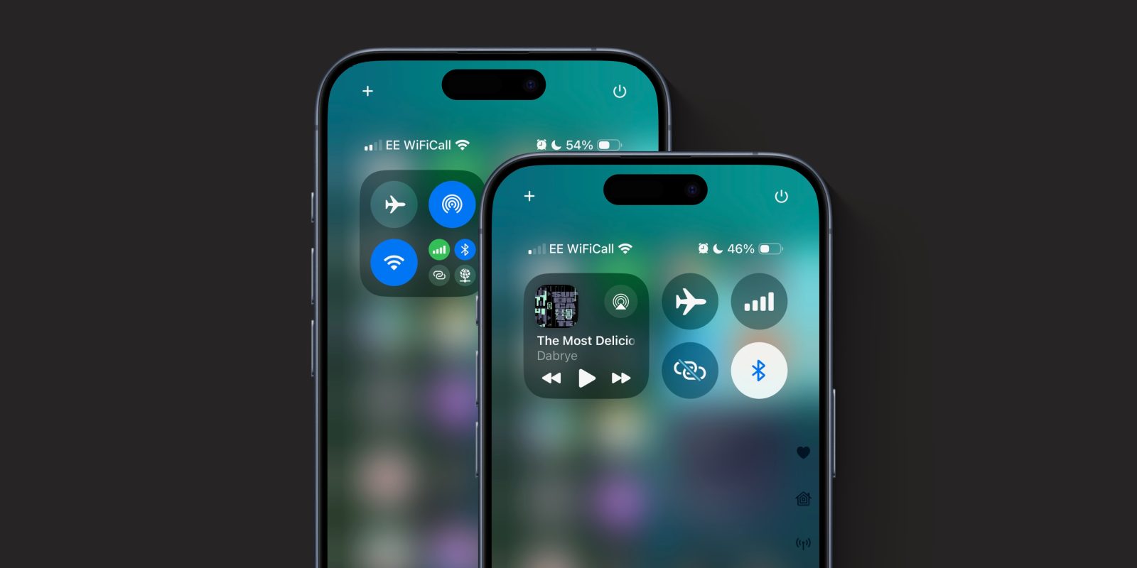 iOS 18 Bluetooth в Центре управления
