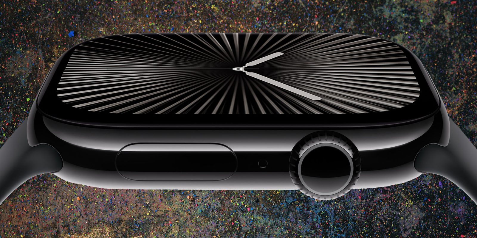 Передовые технологии дисплея Apple Watch Series 10 | S10 на красочном фоне