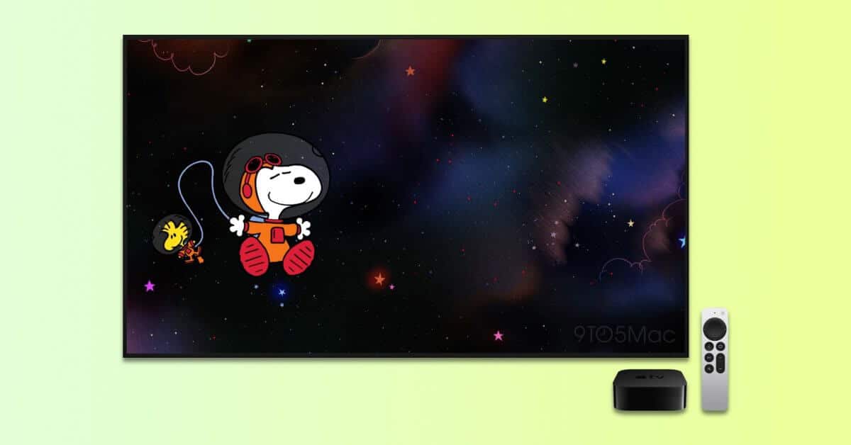 В tvOS 18.2 beta 3 добавлена ​​новая заставка Snoopy на Apple TV