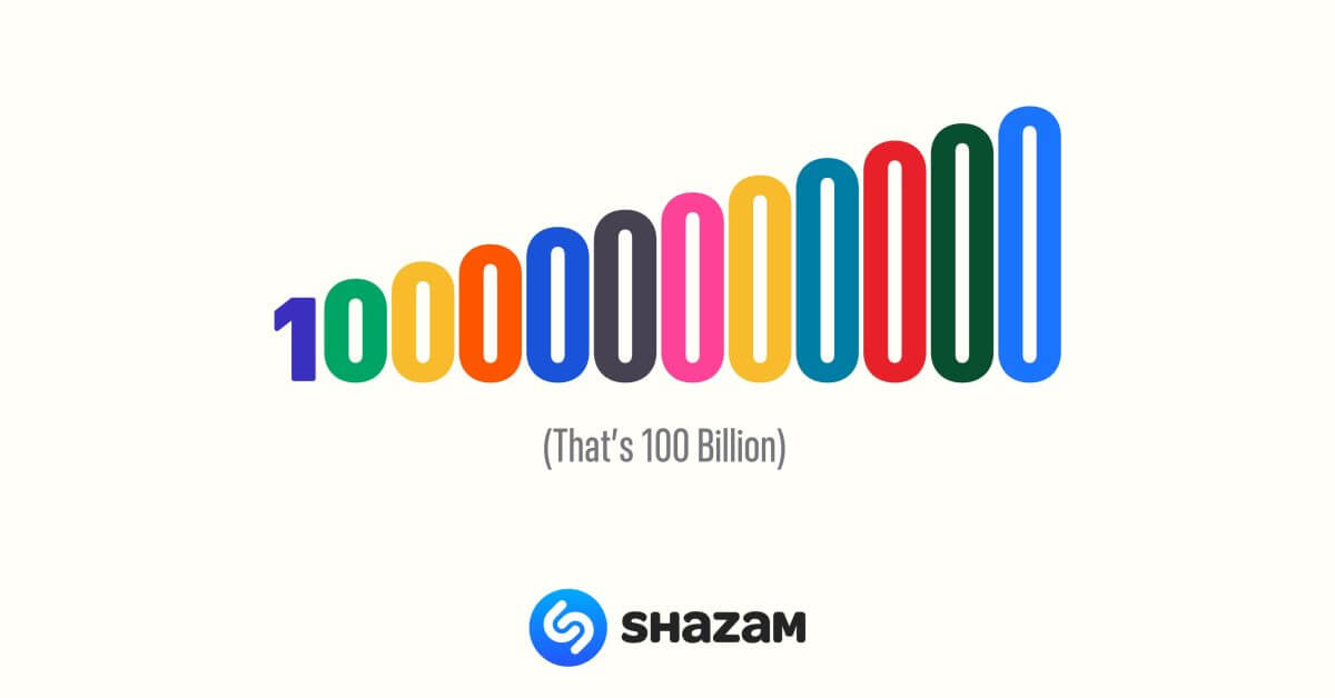 Shazam преодолел отметку в 100 миллиардов узнаваемых песен