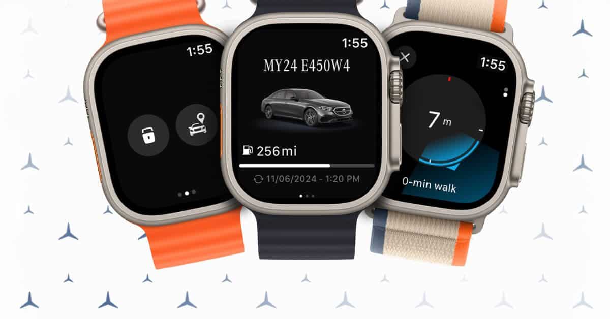 Mercedes-Benz представил совершенно новое приложение для Apple Watch