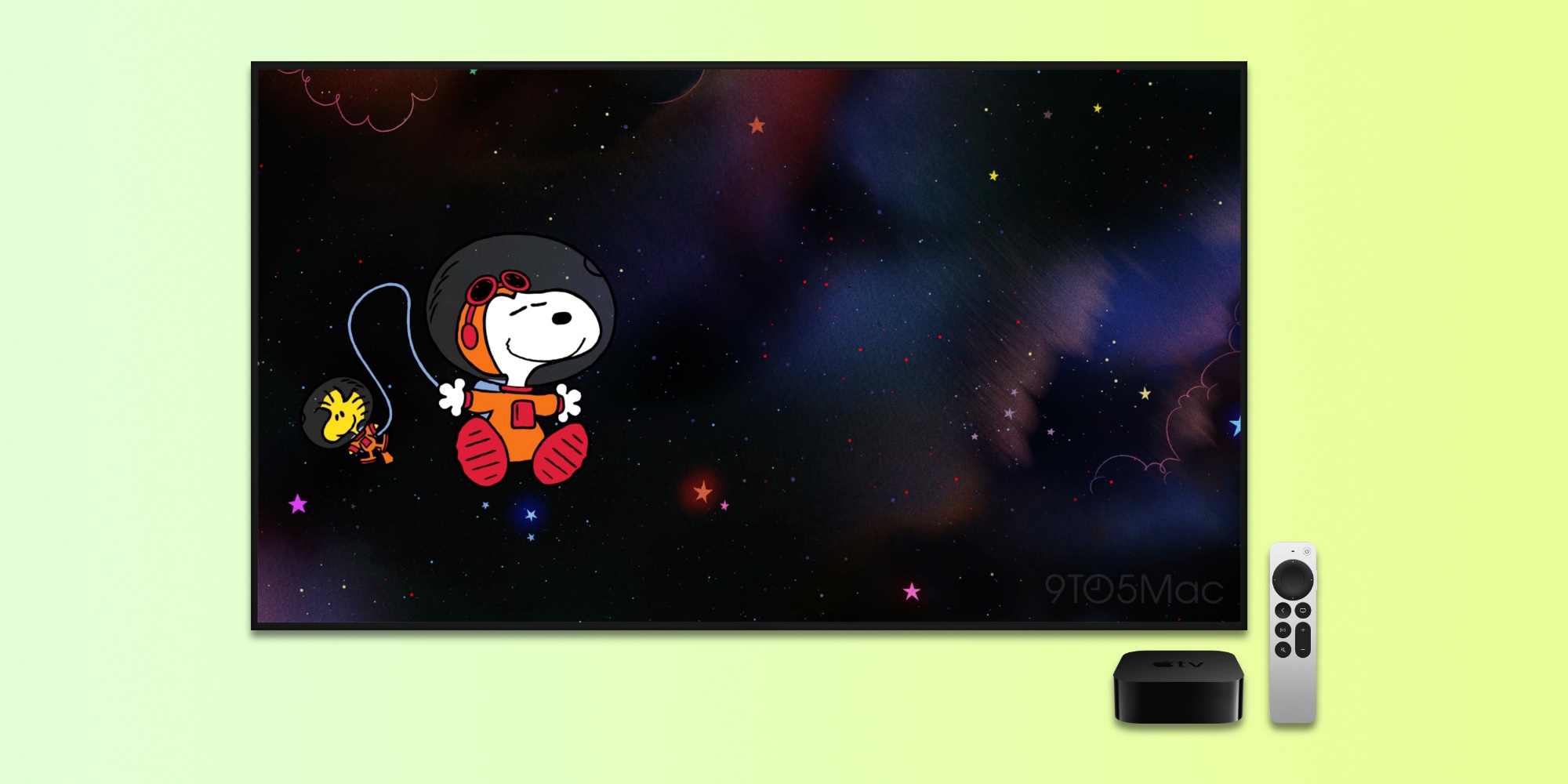 В tvOS 18.2 beta 3 добавлены новые заставки Snoopy на Apple TV