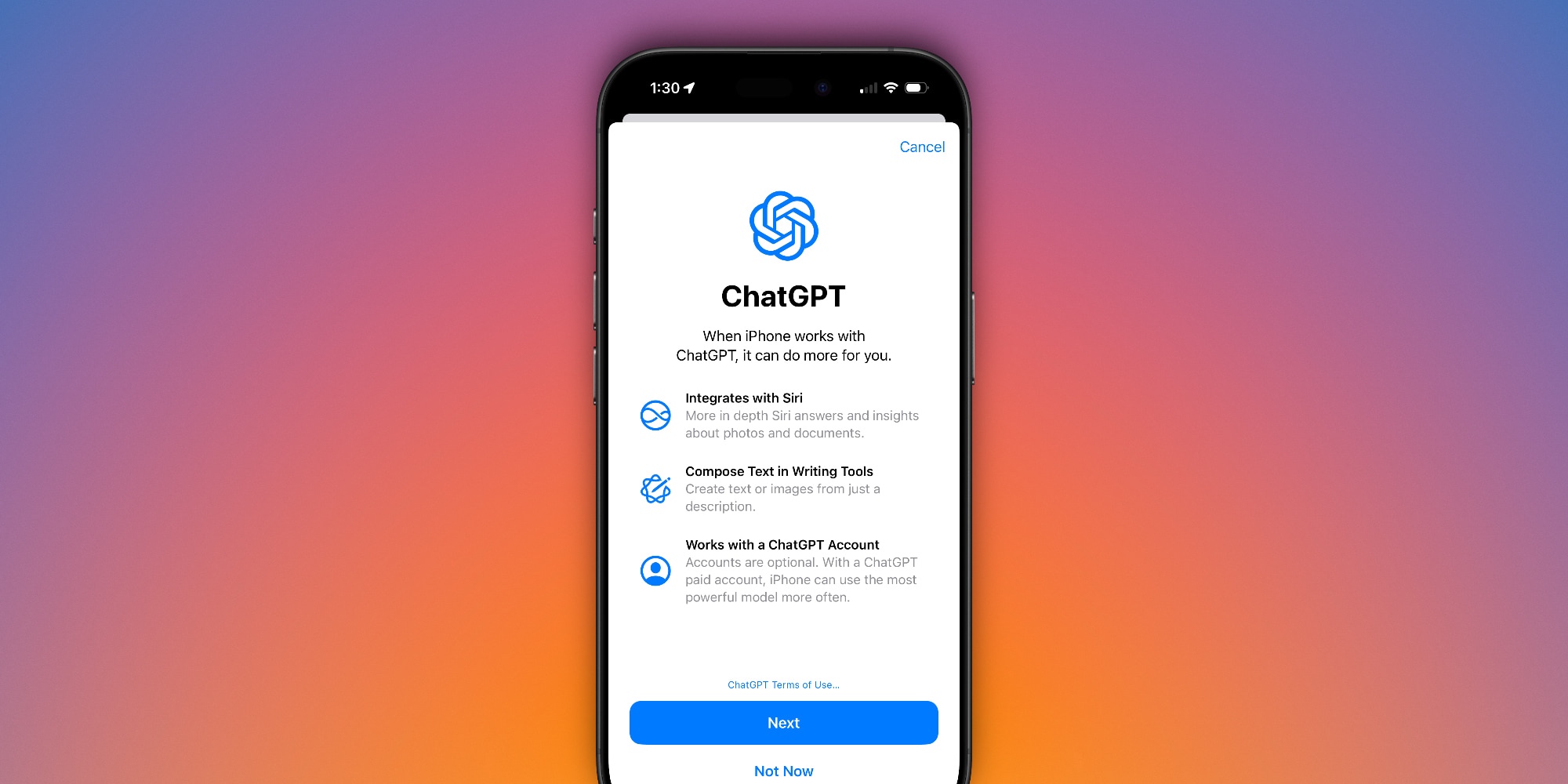 iOS 18.2 ЧатGPT